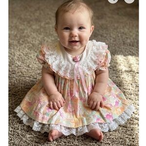 Charming Floral Cotton Baby Dress